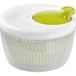 Moulinex Classic K1690104 – Centrifuga per insalata, 5 l (5/7 per), lavabile in lavastoviglie, centrifuga per insalata facile e veloce, pulsante stop, prodotto in Francia